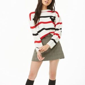 Mickey Mouse 90th Ann. Oversized Striped Sweater